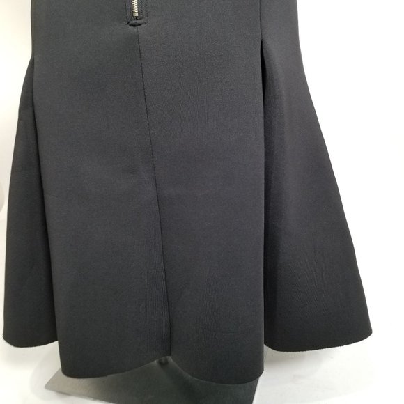 Allen B Schwartz Skater Skirt XL Black Twirl Flow Zipper Gothic Punk Alt Cosplay - Picture 9 of 11